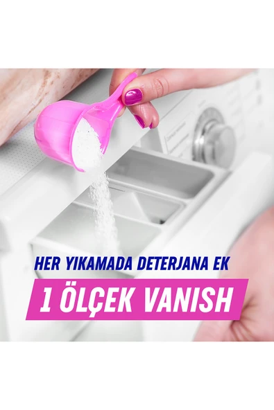 Vanish Oxi Action Kristal Beyaz Toz Deterjan Güçlendirici ve Leke Çıkarıcı 480 Gram - 6
