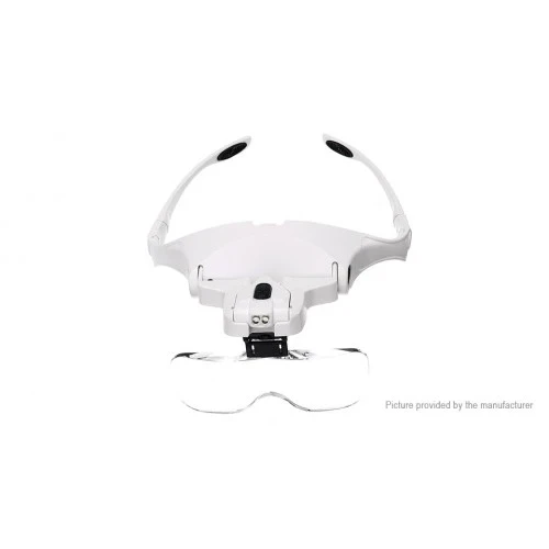 5 Lens 1.0x3.5x, 2led Işıklı  Ile Ayarlanabilir Gözlük Büyüteç9892b2 - Resim 7