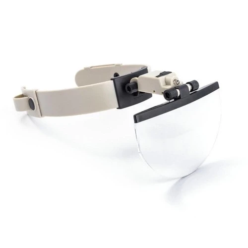 Şapka Tip Kask Büyüteç, 4 Farklı Büyütme Lensli Büyüteç - Resim 3