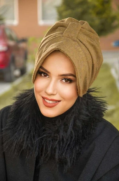 Hardal Melanj Kaşe Şapka Bone - 2