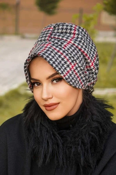 Kazayağı Kaşe Şapkalı Bone - 2