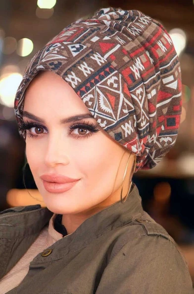 Vizon Kahve Bantlı Şapka Bone ürün görseli