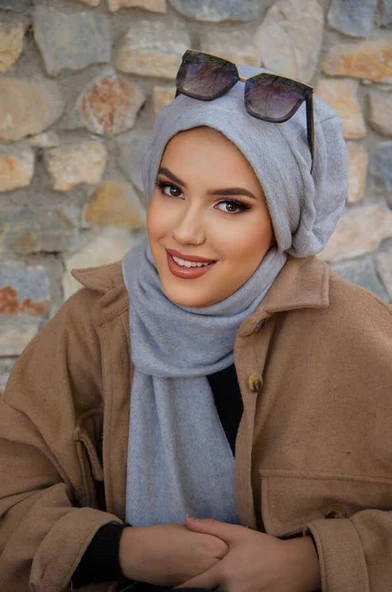 Gri Tesettür Bere - Resim 2