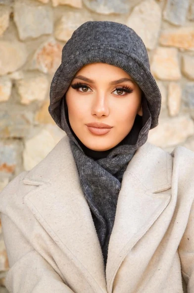 Füme Atkılı Vintage Şapka - 2