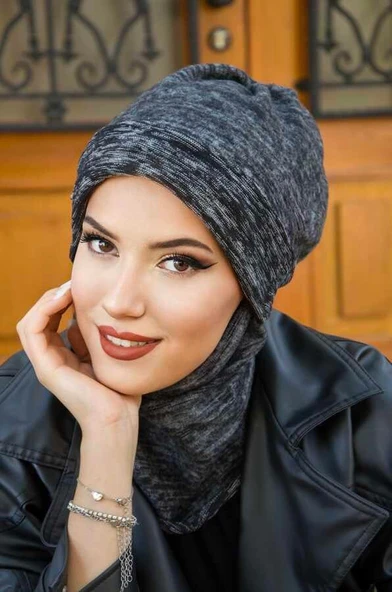 Antrasit Desen Maskeli Bere - Resim 3