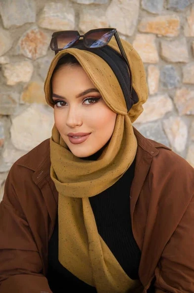 Hardal Desen Tesettür Şapka ürün görseli