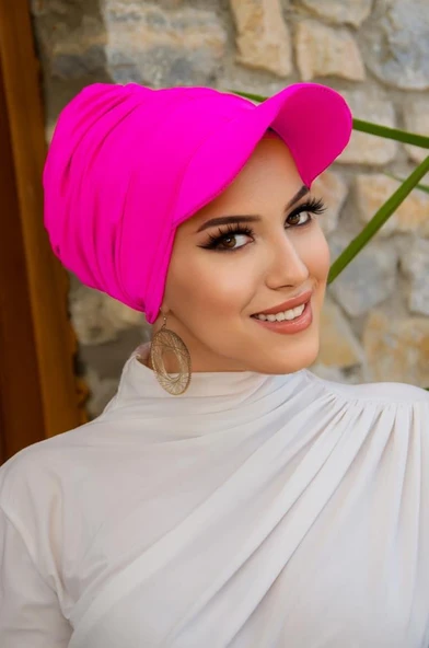 Neon Pembe Havuz - Deniz Şapkası / Mayo Üstüne Kullanılabilir - Resim 2