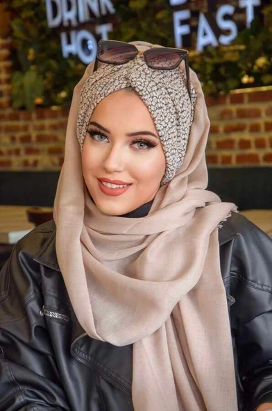 Gri Bej Desen Hazır Şal - 3