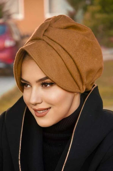 Hardal Kaşe Şapka Bone - 3