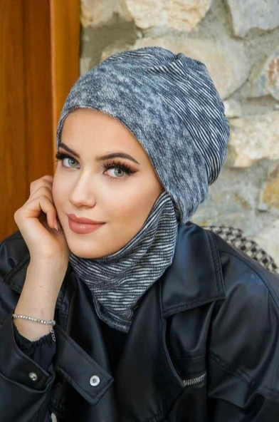 Lacivert Melanj Maskeli Bere - 1