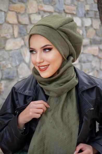 Haki Kapitone Tesettür Bere ürün görseli