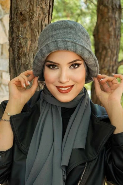 Füme Vintage Şapka - Resim 2