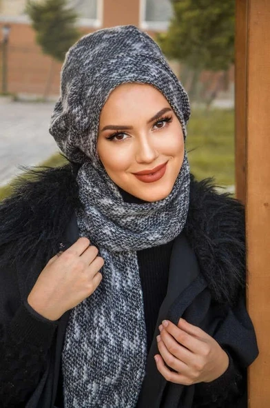 Gri Melanj  Tesettür Bere ürün görseli