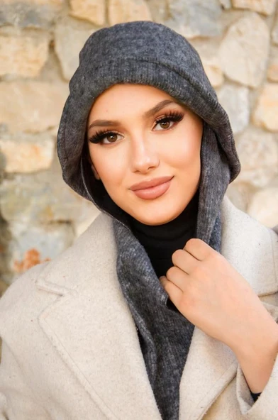 Füme Atkılı Vintage Şapka - 1