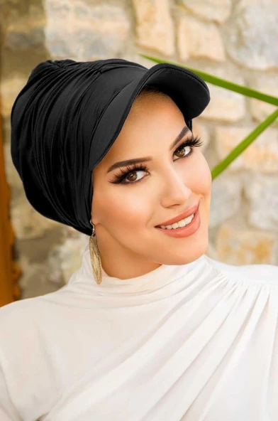 Siyah Havuz - Deniz Şapkası / Mayo Üstüne Kullanılabilir - Resim 2