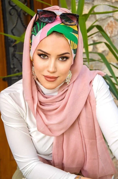 Pudra Desenli Bone Hazır Şal ürün görseli