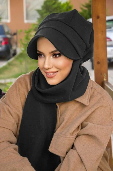 Antrasit  Tesettür Şapka ürün görseli