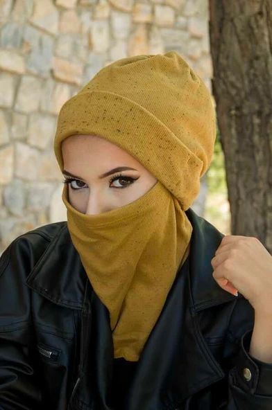 Hardal Karyağdı Maskeli Bere - Resim 4