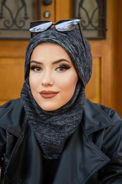 Antrasit Desen Maskeli Bere - Resim 2