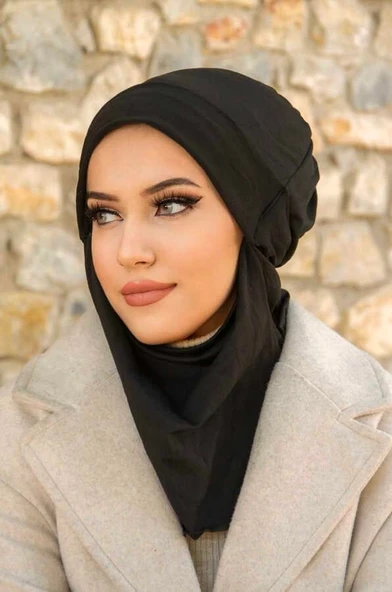 Siyah İnce Maskeli Bere - Resim 2