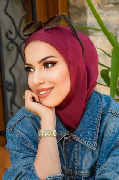 Koyu Bordo Yüzücü Bonesi - Sporcu Bonesi - Resim 2