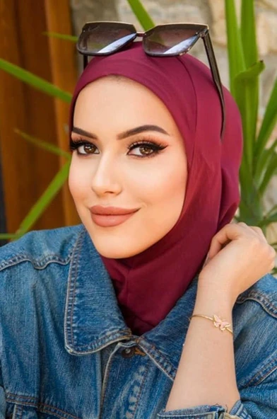 Koyu Bordo Yüzücü Bonesi - Sporcu Bonesi ürün görseli