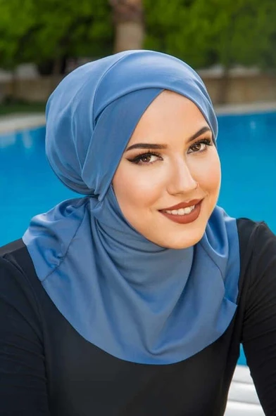 İndigo Çapraz Bantlı Havuz ve Deniz Bonesi ürün görseli