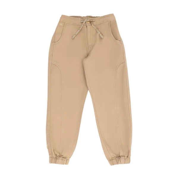 Kız Çocuk Kum Kanvas Pantolon ürün görseli 1