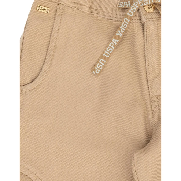 Kız Çocuk Kum Kanvas Pantolon - Resim 5