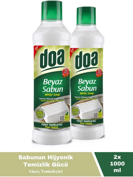 Doa Yüzey Temizleyici Beyaz Sabun Kokulu  1 Lt Vegan x 2 Adet ürün görseli