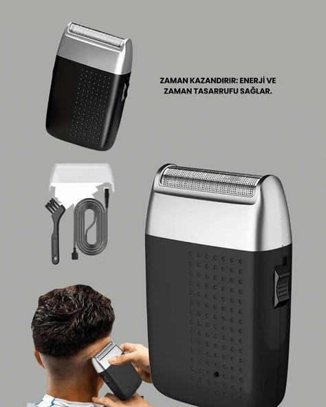 Evde Kuaför Konforu: USB Şarjlı Saç ve Sakal Kesme Makinesi - Resim 2