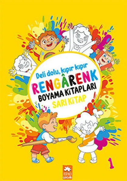 Rengarenk Boyama Kitabı 1 - Sarı Kitap ürün görseli 1