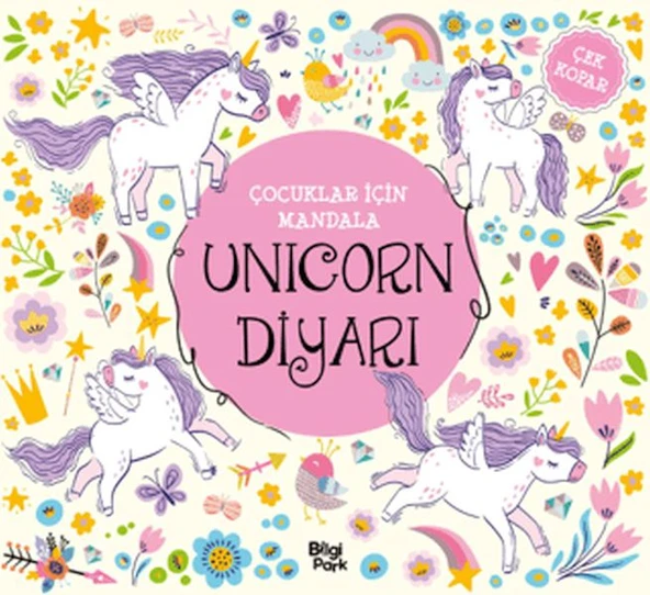 Çocuklar İçin Mandala - Unicorn Diyarı