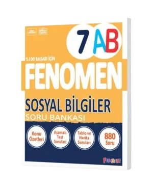 fenomen 7. sınıf Sosyal Bilgiler A-B Soru Bankası ürün görseli