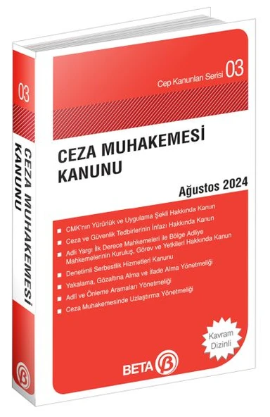 Cep Kanunları Serisi 03 - Ceza Muhakemesi Kanunu  (Cep Boy) ürün görseli 1