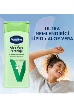 Vaseline Vücut Losyonu Aloe Vera Ferahlığı – Kuru Ciltler İçin Yoğun Nemlendirici Losyon, 200 ml - Resim 6