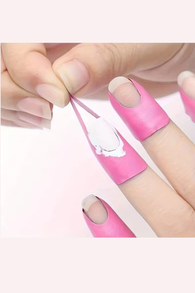 U Şeklinde Tırnak Boyası Koruyucu – Kokusuz Lateks Kutikül Koruyucu, Kusursuz Manikür ve Tırnak Sanatı İçin, 1 Adet - 4