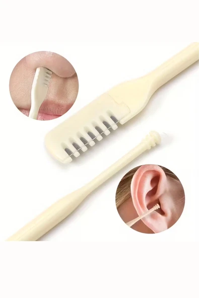 360° Dönebilen Çift Başlı Burun Tüyü Düzeltici – Paslanmaz Çelik, Yumuşak Kıllı Ağrısız Burun Tüyü Temizleyici Araç ürün görseli 1