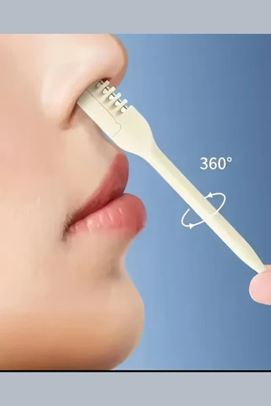 360° Dönebilen Çift Başlı Burun Tüyü Düzeltici – Paslanmaz Çelik, Yumuşak Kıllı Ağrısız Burun Tüyü Temizleyici Araç - Resim 8