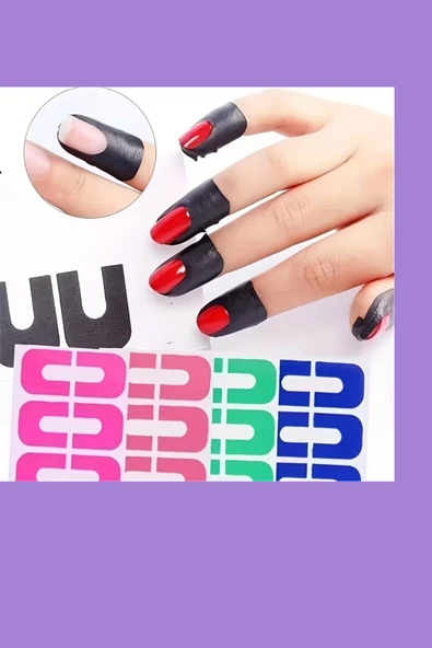 U Şeklinde Tırnak Boyası Koruyucu – Kokusuz Lateks Kutikül Koruyucu, Kusursuz Manikür ve Tırnak Sanatı İçin, 1 Adet - 7