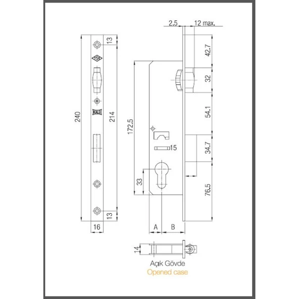 Kale 155P 20 Mm Gövde Makaralı (Barelsiz) - 2