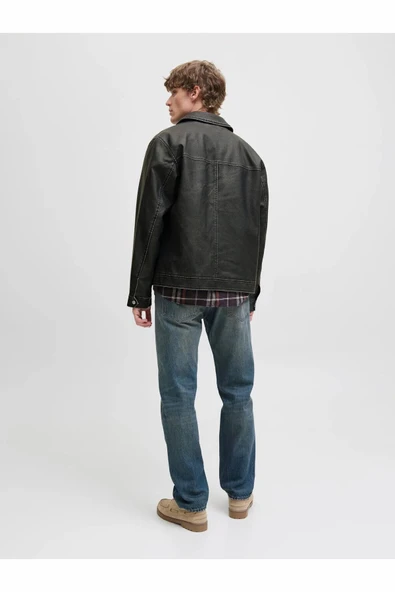 Jack Jones Casablanca Pu Erkek Ceket 12278839 - Resim 4