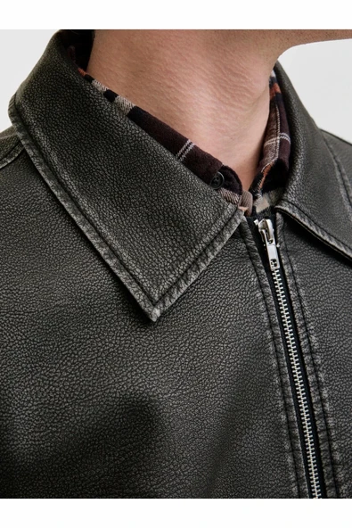 Jack Jones Casablanca Pu Erkek Ceket 12278839 - Resim 7