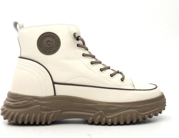 GUJA 24K310-13 KALIN TABAN DERİ KADIN SNEAKERS BOT ürün görseli 1