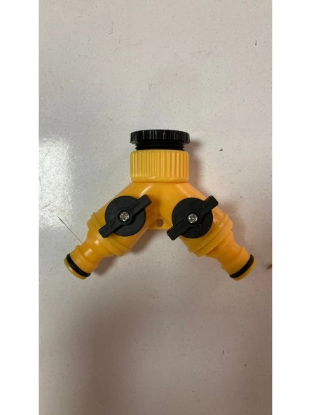 Dmax Çift Çıkışlı Vanalı Musluk Adaptörü 4279 - Resim 3