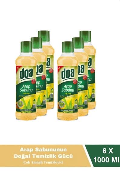 Doa Sıvı Arap Sabunu 1 Lt Vegan x 6 Adet ürün görseli