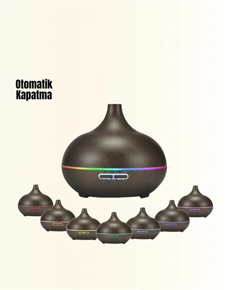 550 ml Ultrasonik Yağ Difüzörü ve Soğuk Buhar Nemlendirici - Resim 4