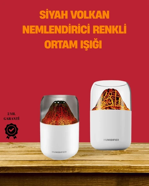 Alev Efektli Ultrasonik Difüzör – Sessiz Çalışma ürün görseli 1