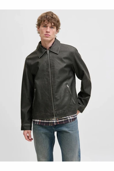 Jack Jones Casablanca Pu Erkek Ceket 12278839 - Resim 2