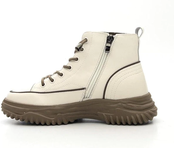 GUJA 24K310-13 KALIN TABAN DERİ KADIN SNEAKERS BOT - Resim 6